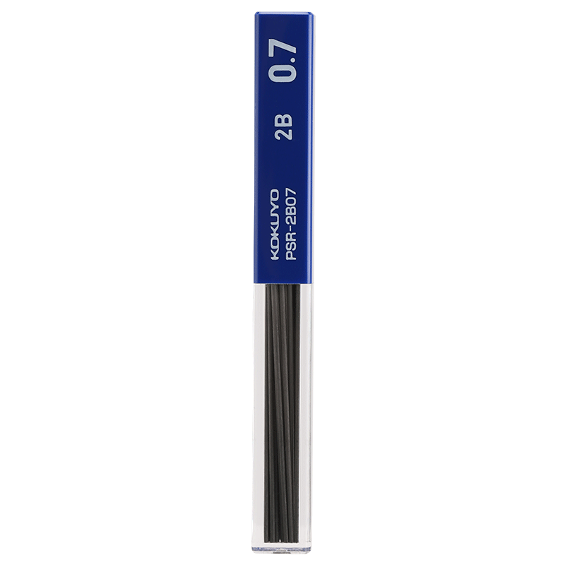 KOKUYO Imported 0.7mm Mechanical Pencil Lead 2B, for Students' Exams And Writing, Drawing, Anti-Breaking Lead Refill, One Tube PSR-2B07