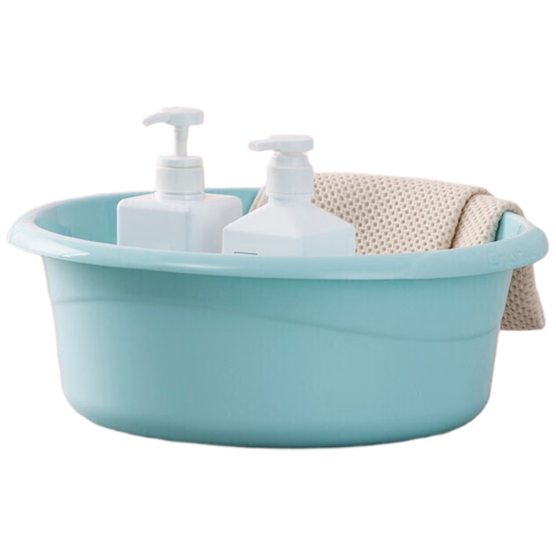 CHAHUA Plastic Basin, Large Face Basin, Foot Soaking Bucket, Student Dormitory Laundry Basin, Thickened Splash-Proof