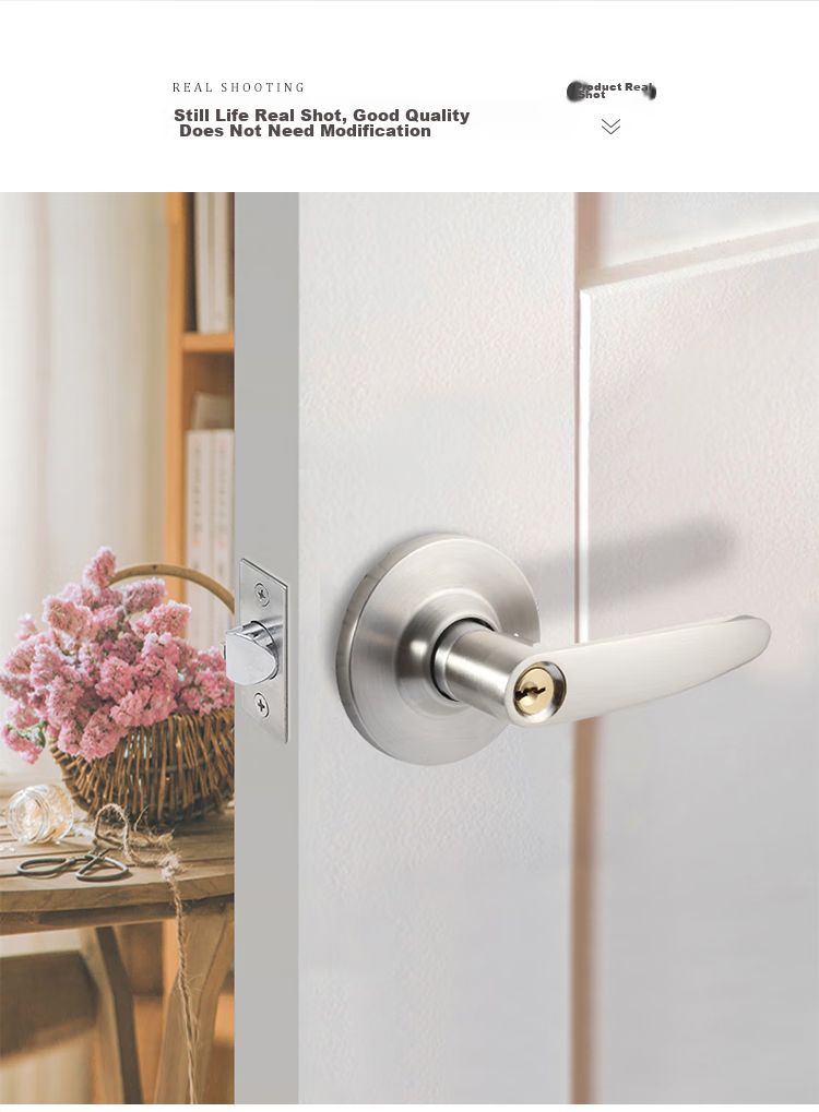BLOSSOM Spherical Door Lock, Interior Room Door Lock, Wooden Door Bedroom Door Handle Lock, JD201B Grade Lock Cylinder 9