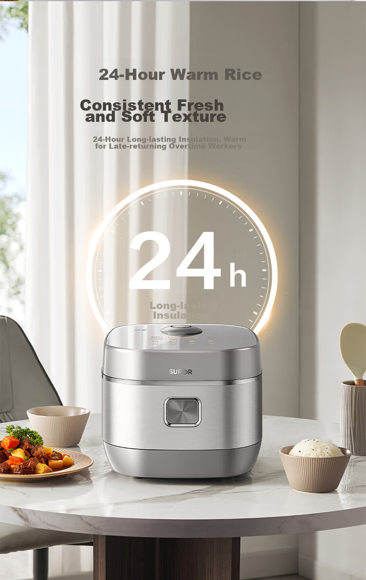 SUPOR 4-Liter Large Capacity, for 3-4 People, IH Heating with Titanium Non-Coated Inner Pot, Smart Multifunctional Rice Cooker for Home Use, Model F40Q56S 20
