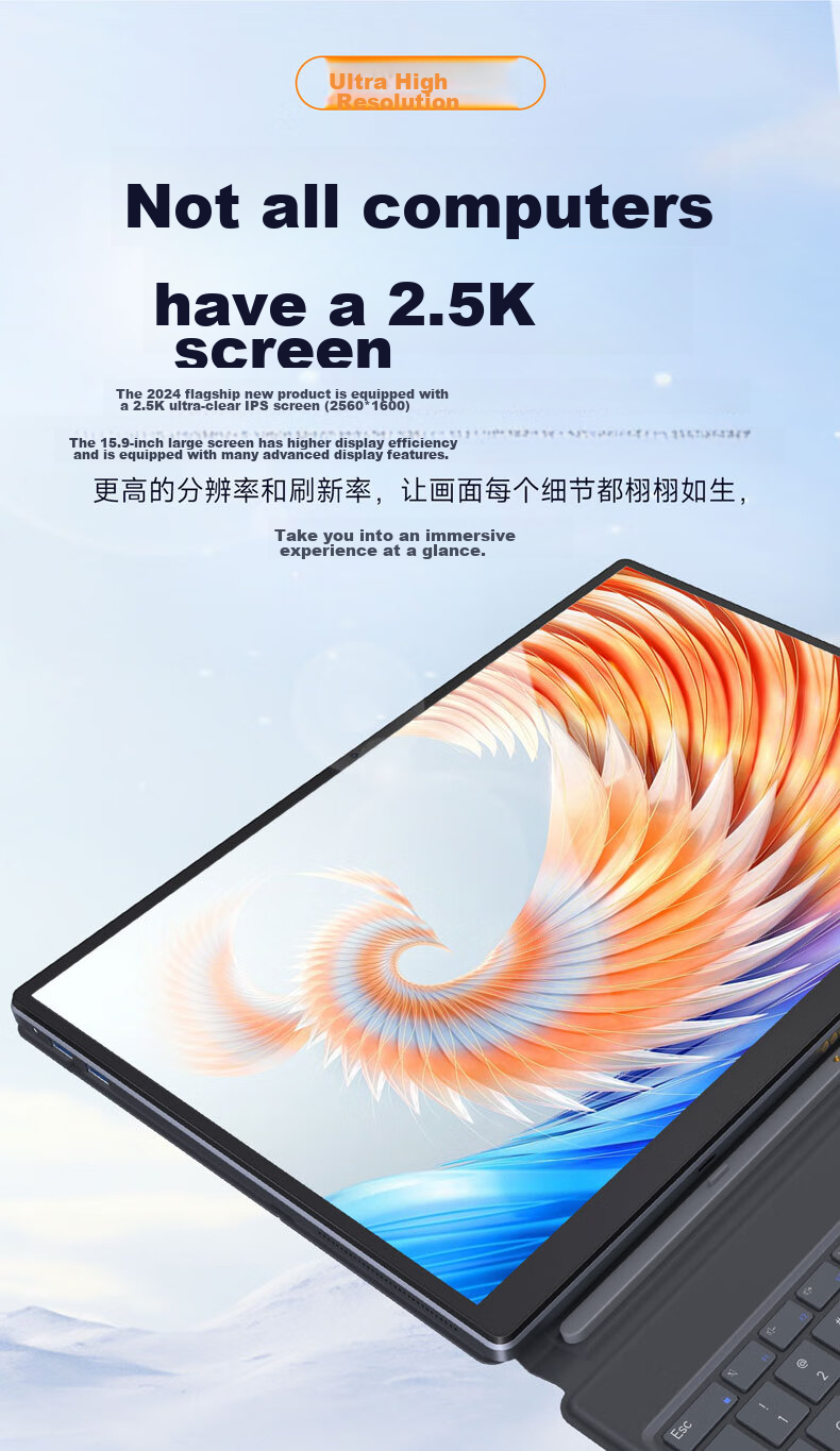 Founder Lingyue Series Laptop [Subsidies], Lightweight Notebook, 10.1-Inch Mini Tablet PC, Two-In Dedicated Office Laptop, 128GB High-Performance Ultra-Thin Portable Computer 6