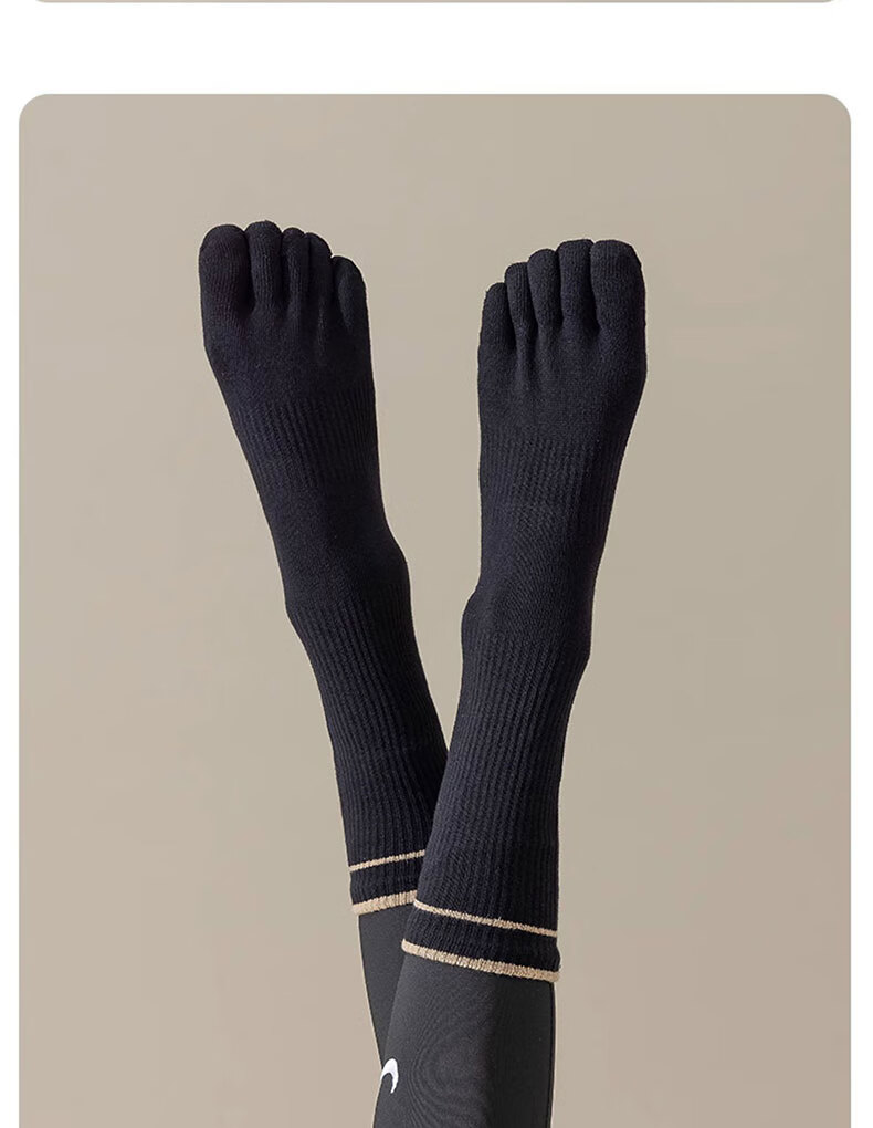 XUEXIMAN Yoga Compression Sports Socks for Women, Mid-Calf Fitness Socks, Professional Running Jump Rope Long Compression Socks, Yoga Calf Socks 30