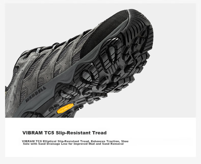 Merrell MOAB3 GTX Hiking Shoes, Outdoor Waterproof Sports Climbing Shoes for Men, Vibram Outsole, Non-Slip Breathable Winter Shoes, Size 42 9