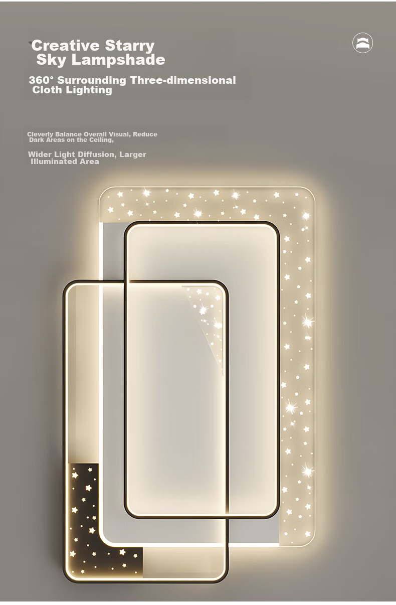 MICOE Bedroom Light, Modern And Simple, Stylish LED Ceiling Light, Main Light for Bedroom, Dining Room, And Living Room, Zhongshan Lighting Fixture 7