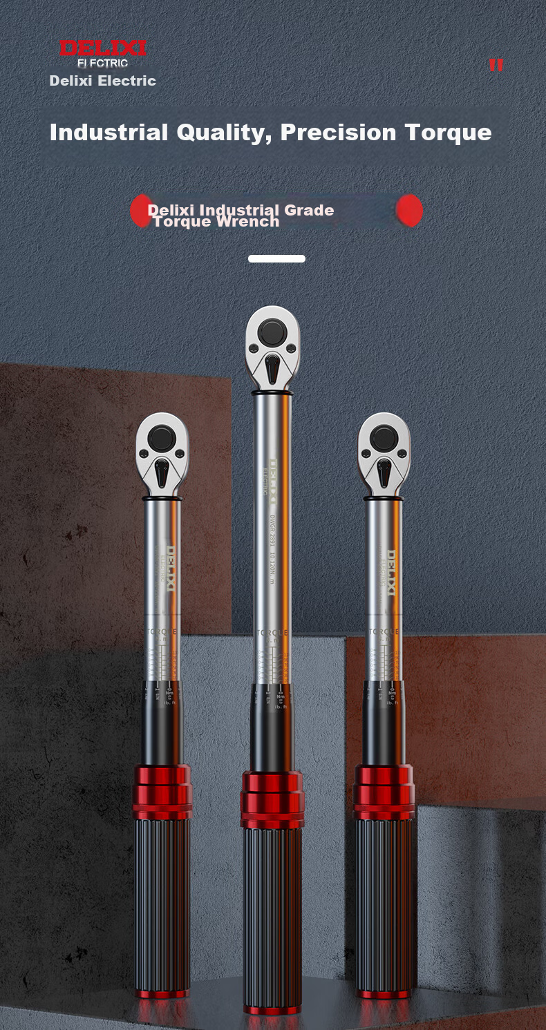 DELIXI Torque Wrench, High-Precision Torque Wrench, Kilogram Plate, Adjustable Spark Plug Wrench, Automotive Repair Wrench 1