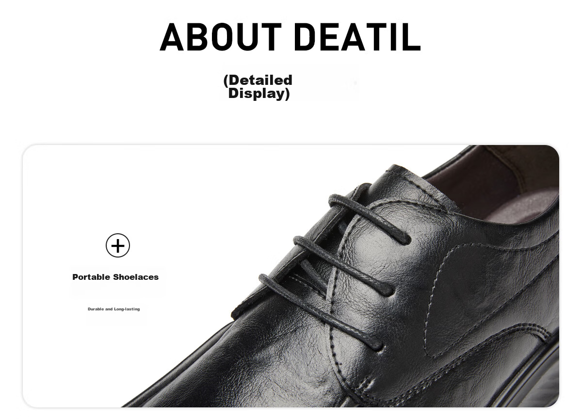 Huili Leather Shoes for Men, Spring And Summer Business Casual Formal Shoes, Comfortable Non-Slip Soft-Soled Work Shoes for Men, 1892 Black Size 44 13