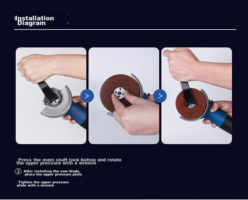 Dongcheng 1100W Angle Grinder S1M-FF Industrial Angle Polisher, Cutting Machine, Hand Grinder, Electric Tool 11