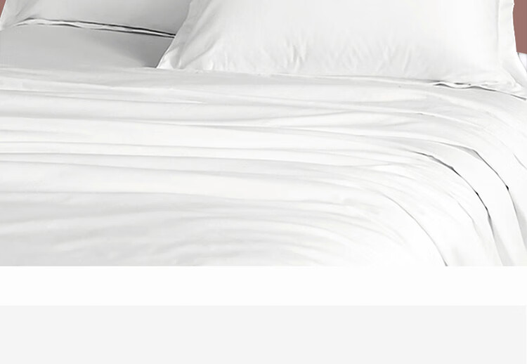 ZiiU White Hotel Pillowcases 60s Xinjiang 100% Cotton Guesthouse Hotel Hospital Pillowcase Pair 48x74cm 11