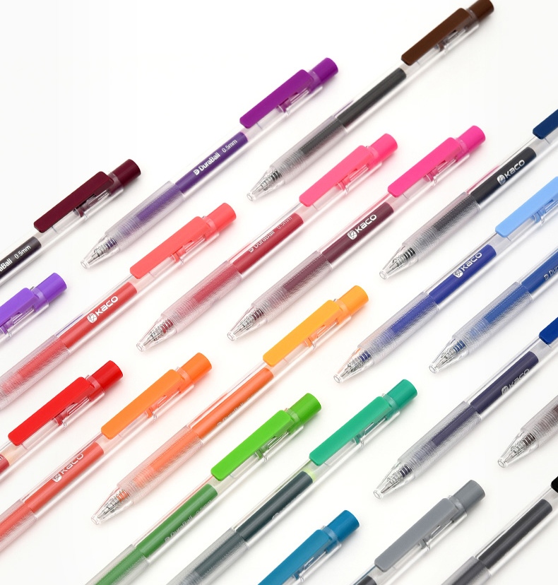 KACO Neutral Pen 0.5mm Black Retractable Pen for Signature, Exam Practice, Quick-Drying Ink Pen, Single Pen/bag K5 3