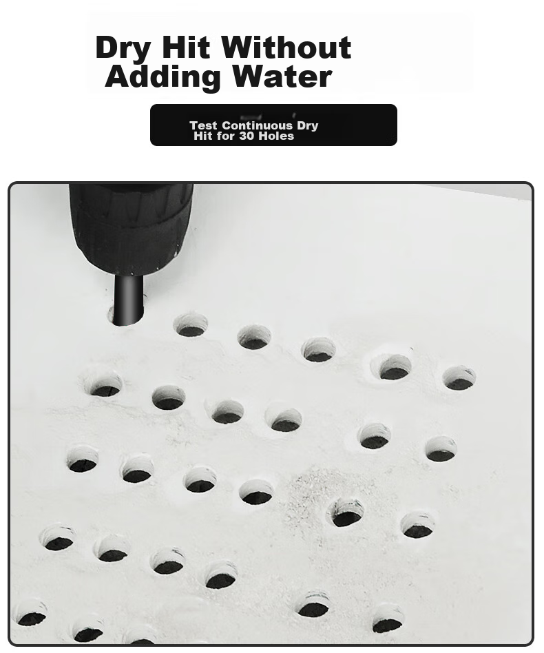 Kafuweier 3-Piece Diamond Tile Drill Bit Set, Glass And Ceramic Hole Cutter, Hexagonal Shank, 6-8 AI4615 4