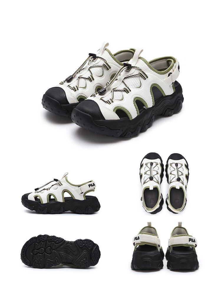 FILA Cat Paw 5 Women's Summer Casual Sandals Beach Mary Jane Shoes 30