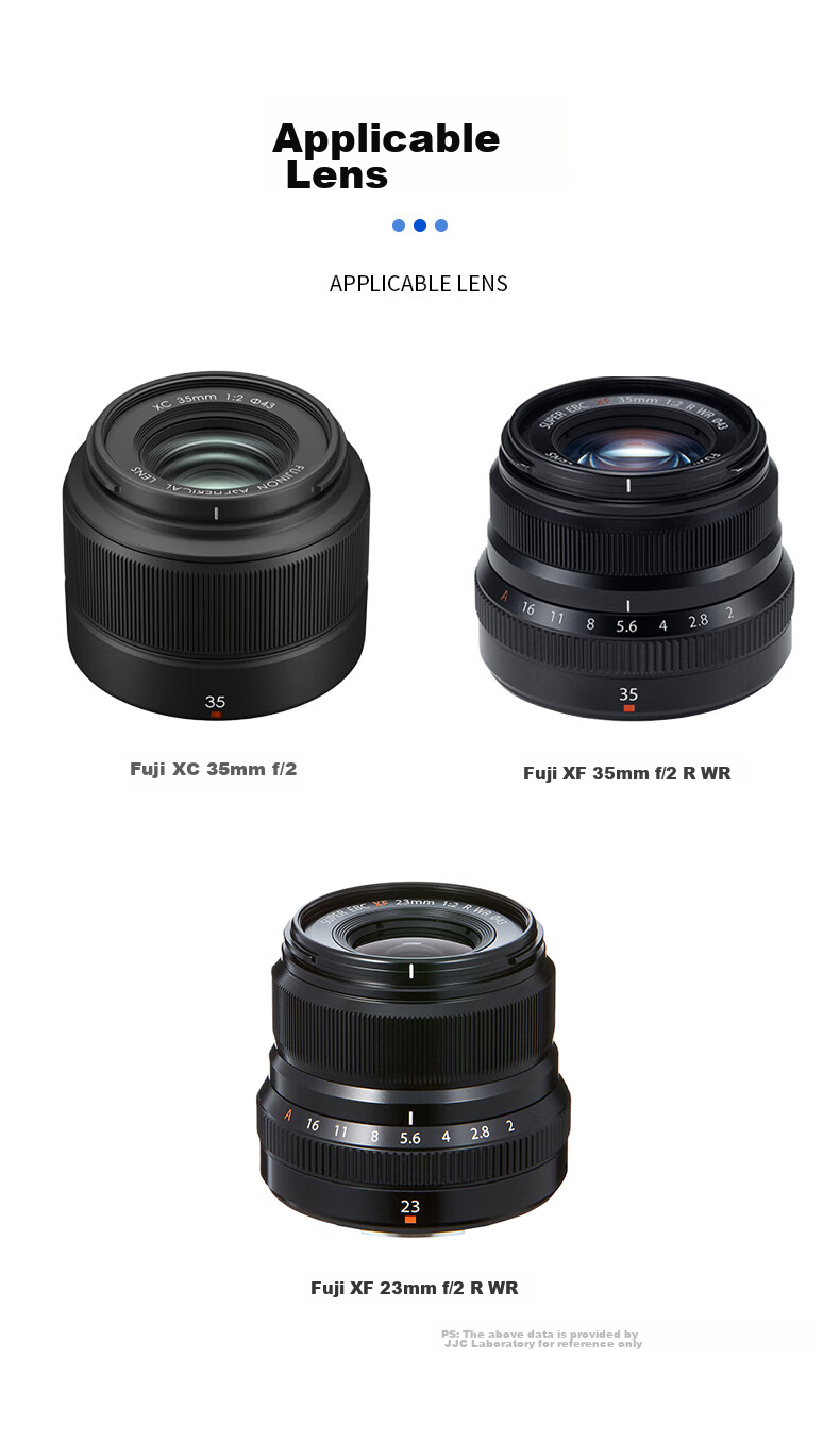 JJC Lens Hood for Fuji XF 23 F2 R, XF 35 F2 R WR 43mm Lens, Compatible with X-T3 And XT-30 Mirrorless Cameras, Square Shape (Random Delivery of New Or Old Version) 10