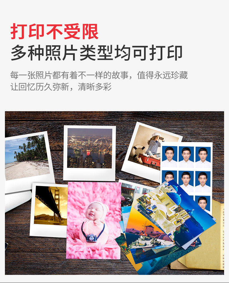 KODAK 250g Premium Waterproof RC Velvet Photo Paper 6R/8 Inch Inkjet Printing Photo Paper 30 Sheets 9891-816 8