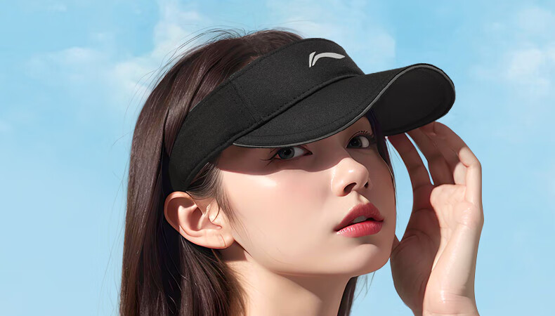 Li-Ning Unisex Mesh Top Cap Spring Summer Tennis Marathon Running Outdoor Sun Protection Hiking Black Hat 5