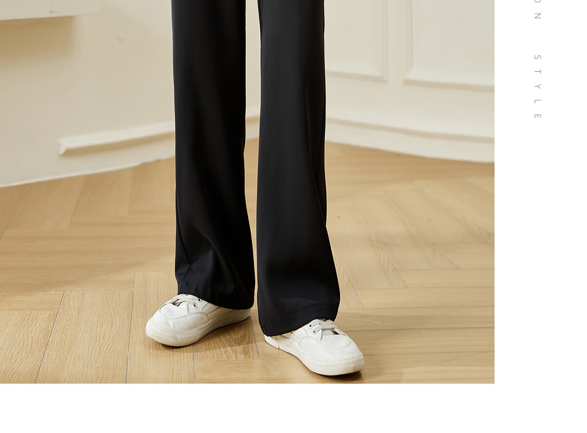 Chushen Spring And Autumn Casual Pants for Women, Wilderness Maillard High-Waist Straight Slimming Versatile Commuter Suit Pants S143K2020 10