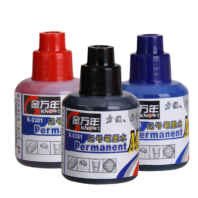 Genvana Marker Refill Ink, Express Delivery Marker Refill Liquid, Large Tip Pen for Logistics Use, Black 20ml, 24-Pack K-0301