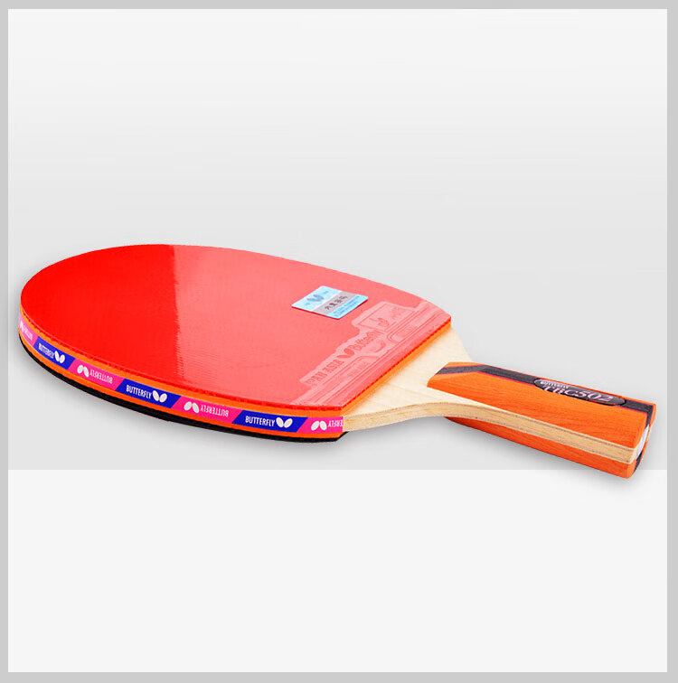 BUTTERFLY 5-Star Table Tennis Racket [Double-Sided Reverse Rubber] Professional Competition Blade 502 Straight Handle Racket with Case Included 8