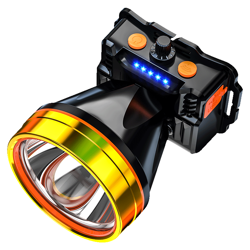 SHENYU Motion Sensor Headlamp, High Brightness, Long Battery Life, Rechargeable, Long-Range, Head-Mounted, Night Fishing Light, Outdoor And Home Use, Patrol Light