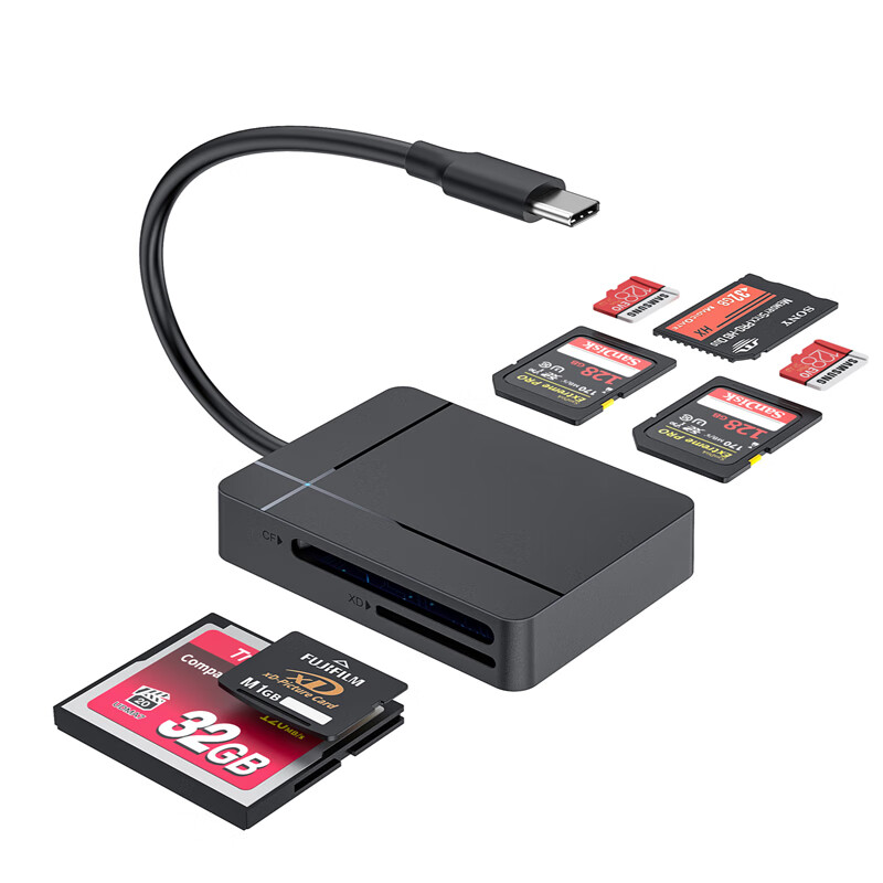 LinkStone Type-C/USB3.0 Multifunctional High-Speed Card Reader SD/TF/CF/XD/MS Card Supports Sony Memory Cards, Sony Flash Drives, Camera, Camcorder, PSX Game Console 7