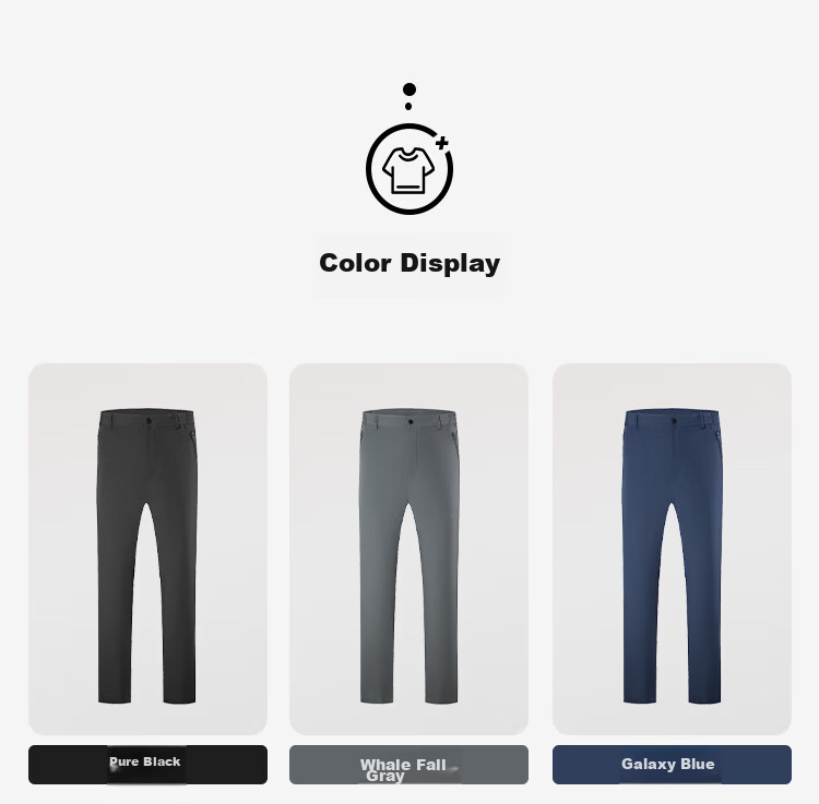 NORTHLAND Men's Quick-Dry Long Pants, Outdoor Moisture-Wicking, Breathable, Comfortable, Versatile Casual Trousers for Me 12