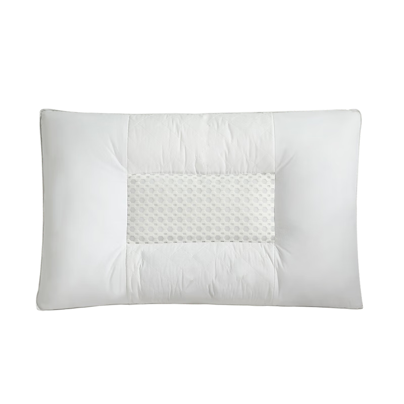 Fuanna High Pillow Cassia Herbal Cervical Pillow Pure Cotton Antibacterial Mite-proof Washable Pillow 70*45*12cm