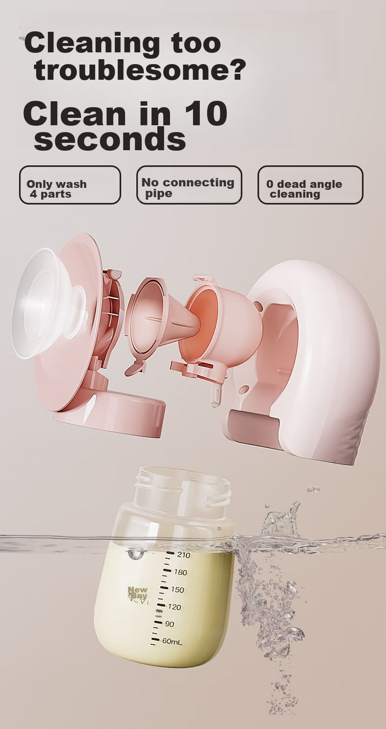 Xenbea Wearable Breast Pump with Bottle 8113-1 7