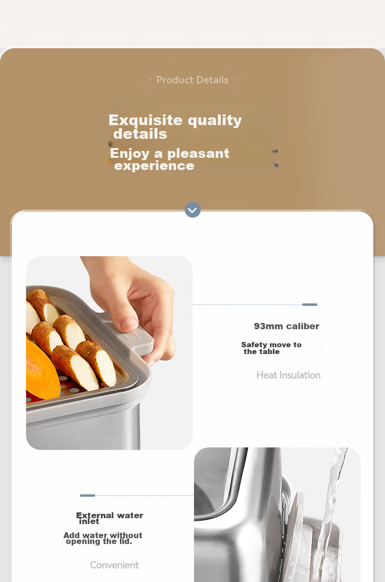 BLAUPUNKT Stainless Steel Electric Steamer, Multifunctional Steaming And Stewing Pot, 10L Double-Layer Steamer, All-In 24H Smart Reservation Cooking Pot, Steamed Bun Electric Stew Pot ZG03B 30