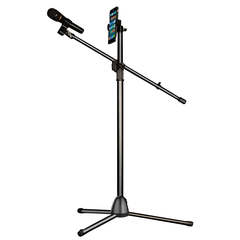 NINTAUS HY-103Y Upgraded Version, Mobile Phone Microphone Stand, Microphone Holder, Karaoke And Live Streaming Microphone Stand, Tripod Floor-Standing Extendable Stand