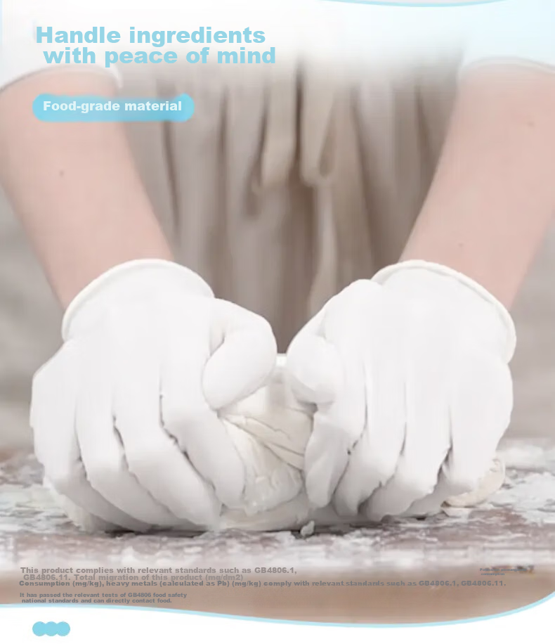 MIAOJIE Odorless Thin Gloves, Nitrile Rubber, 10 Pieces Per Pack, One Size Fits All, Hypoallergenic, Flexible And Delicate for Household Chores 5