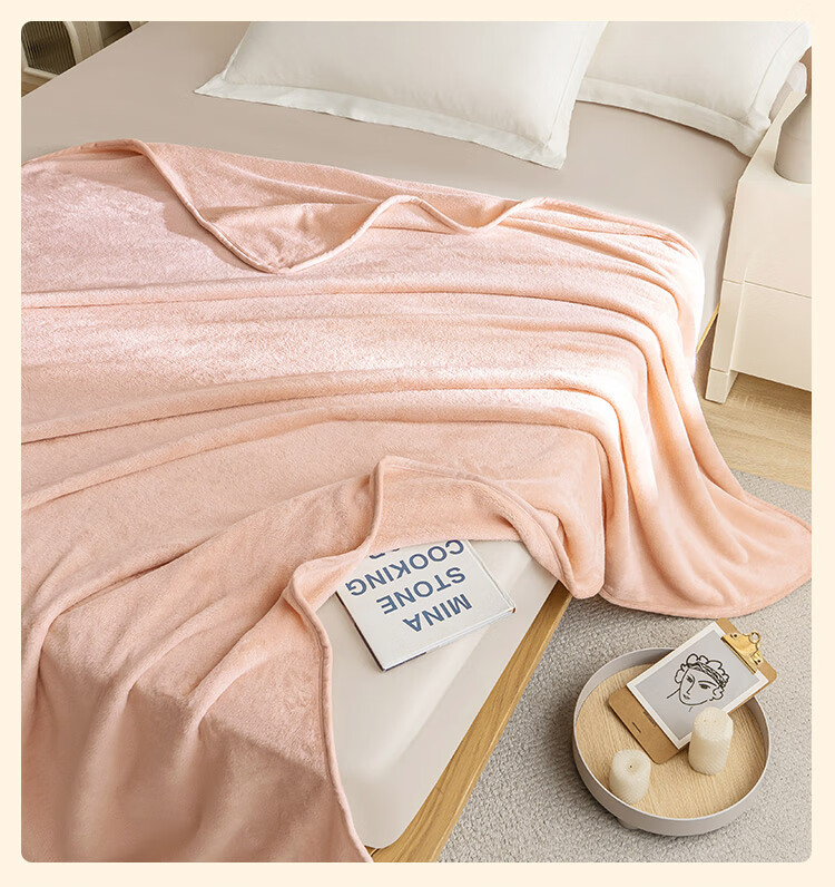 JD Original Cat Snuggle Blanket, Flannel Cat-Feel Class A Quilt, Summer Nap Air Conditioning Blanket, Sofa Throw, Xiao Hui Hui, 1x1.4m 9