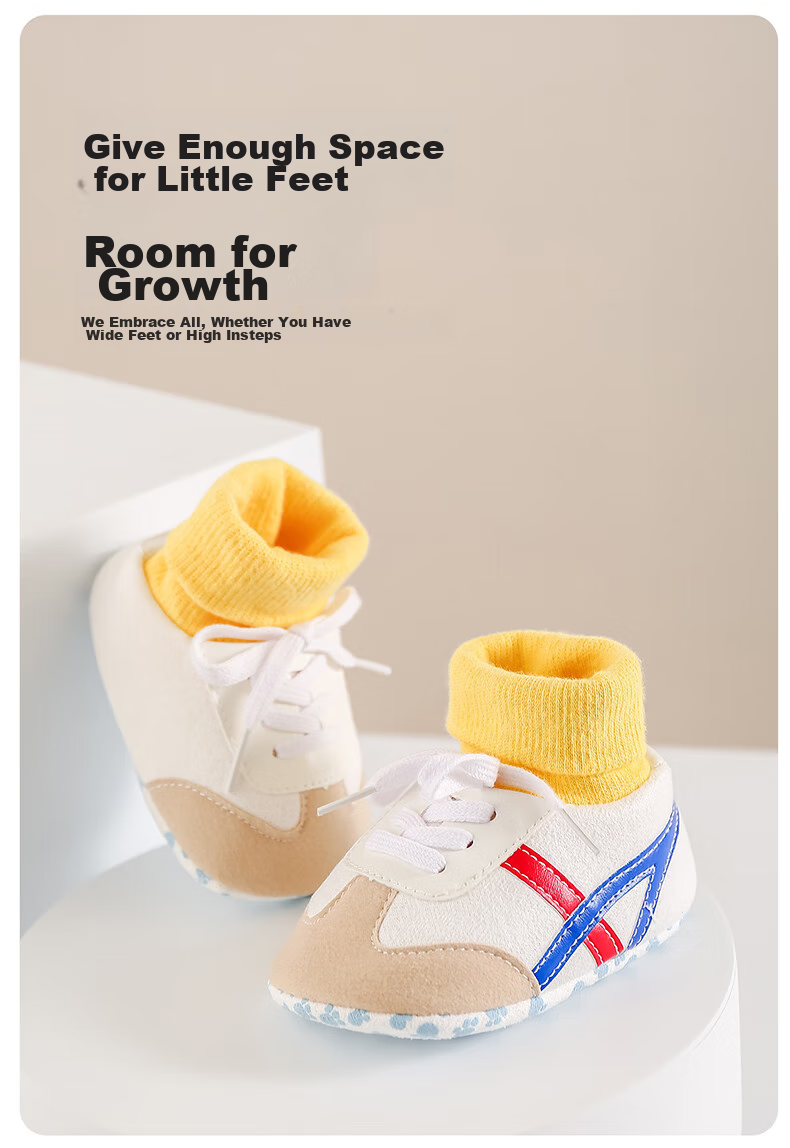 LAXIALIYA Baby Shoes, Infant Footwear, Newborn Shoes And Socks, Pre-Walking Shoes, Toddler Walking Shoes for Boys, Cotton Shoes, 0-1 Year Old, Spring And Autum 3