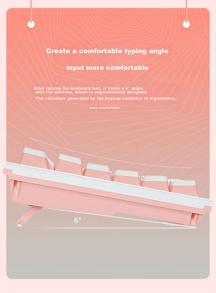 Hyeku X5Pro Wireless Bluetooth Wired Tri-Mode Keyboard with 108 Keys, PBT Keycaps, Peach Bubbles Water, Kaixia BOX Rose Red Switches 18
