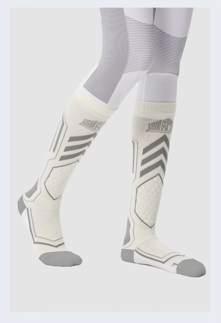 SURPINE Professional Ski Socks for Men And Women, Warm Compression Wool Long Outdoor Sports Socks 10
