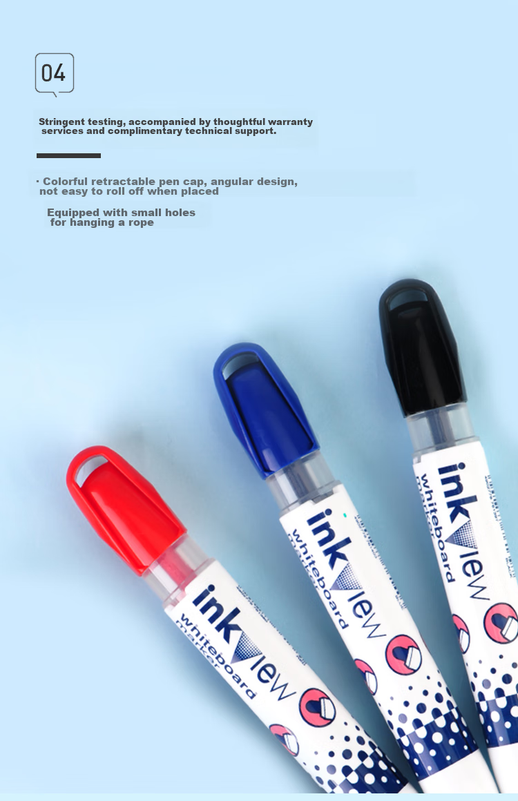 Uni Mitsubishi Erasable Whiteboard Marker PWB-202 Office Stationery Children's Marker Pen, 1.8mm-2.2mm Black, 12-Pack 6