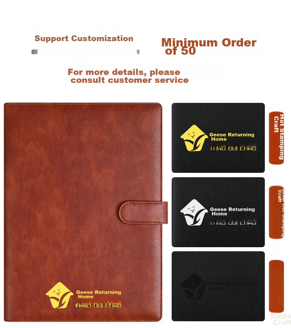 [Lowest Price Online] Faramon (Faramon) A4 Loose-Leaf Notebook, Detachable Pages, Replaceable Inner Pages, Business Notebook, Office Meeting Journal, A4-Brow 11