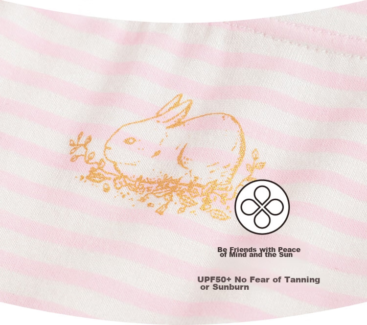 THREEGUN Children's Modal Girls' Flat-Front Pants (Pack of Three) 59048B1 Little Rabbit 140 3
