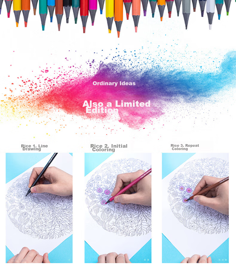 Deli Colored Pencils, 48 Colors, Erasable, Eco-Friendly, Non-Wood, Children's Drawing, Coloring Pencils for Sketchbooks, Fill-In Pens with Eraser Tip, Birthday And Graduation Supplies 11