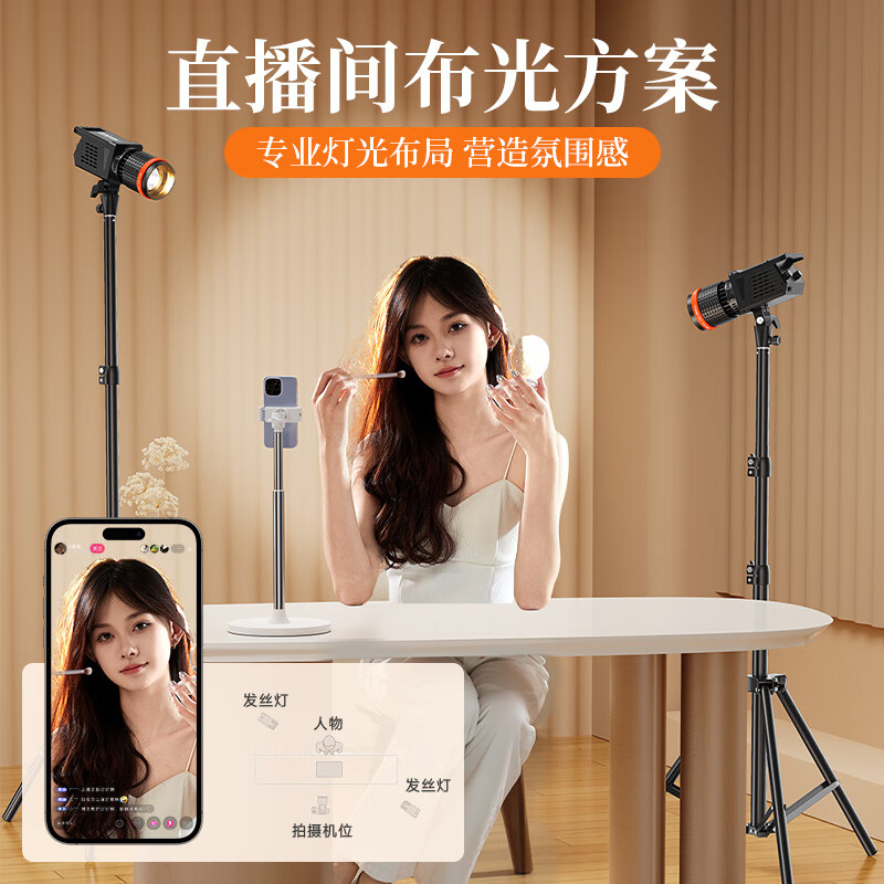 Beiyang LED PAR floodlights JAM2, 50W, для прямой трансляции, студийной съемки, фото и видео