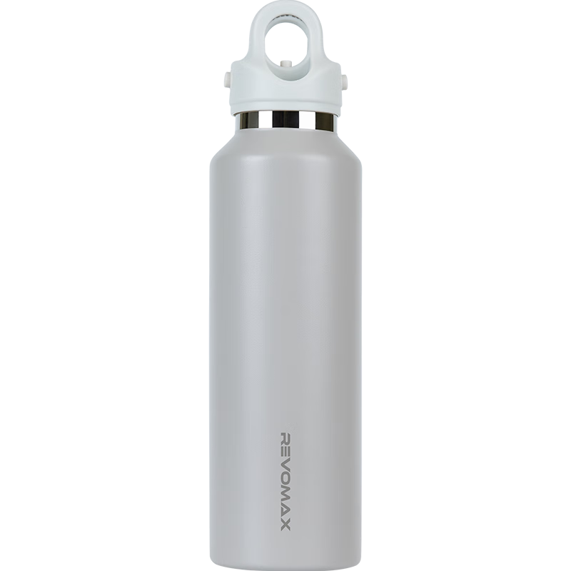 REVOMAX Insulated Water Bottle for Men And Elementary School Students, 316 Stainless Steel Cold Drink Cup for School - Elegant Gray 592ml