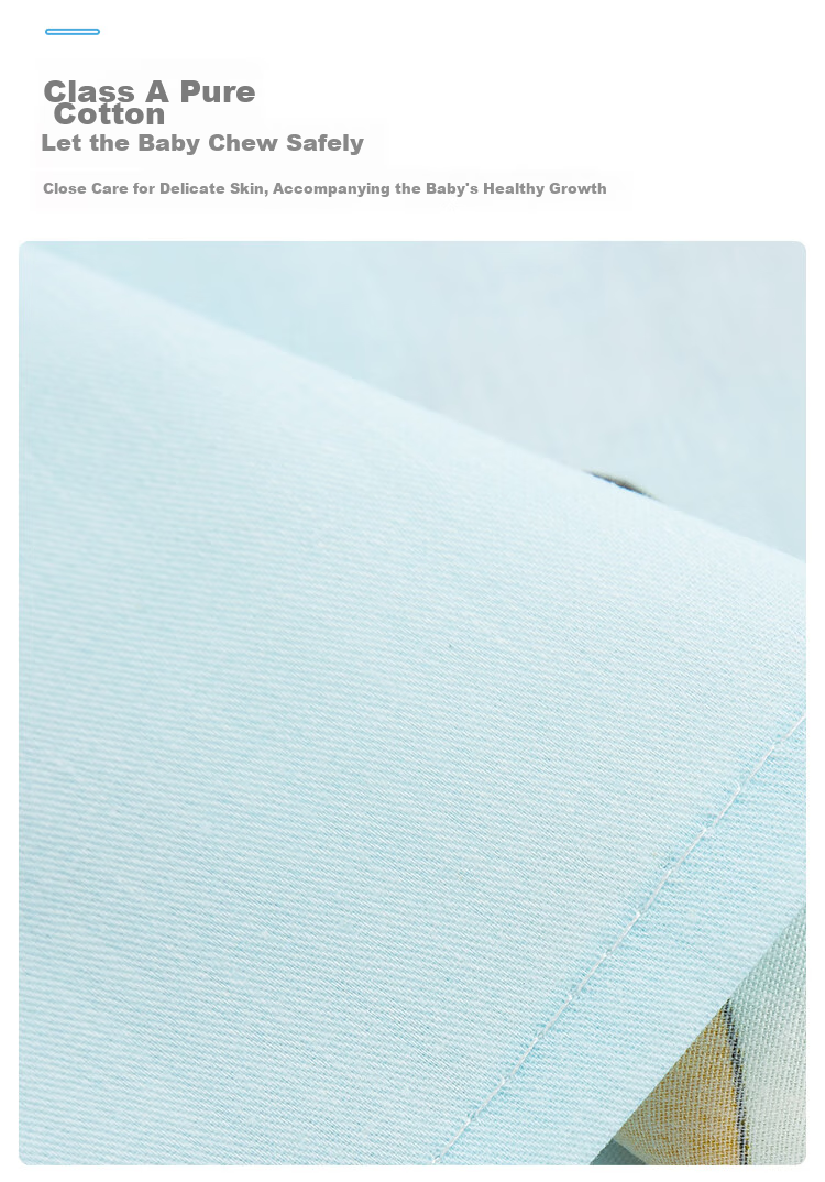 9I9 Baby Bed Sheet, Pure Cotton, Infant And Toddler Bed Sheet, Kindergarten School Opening, All Seasons, Class A, A158 Blue 5