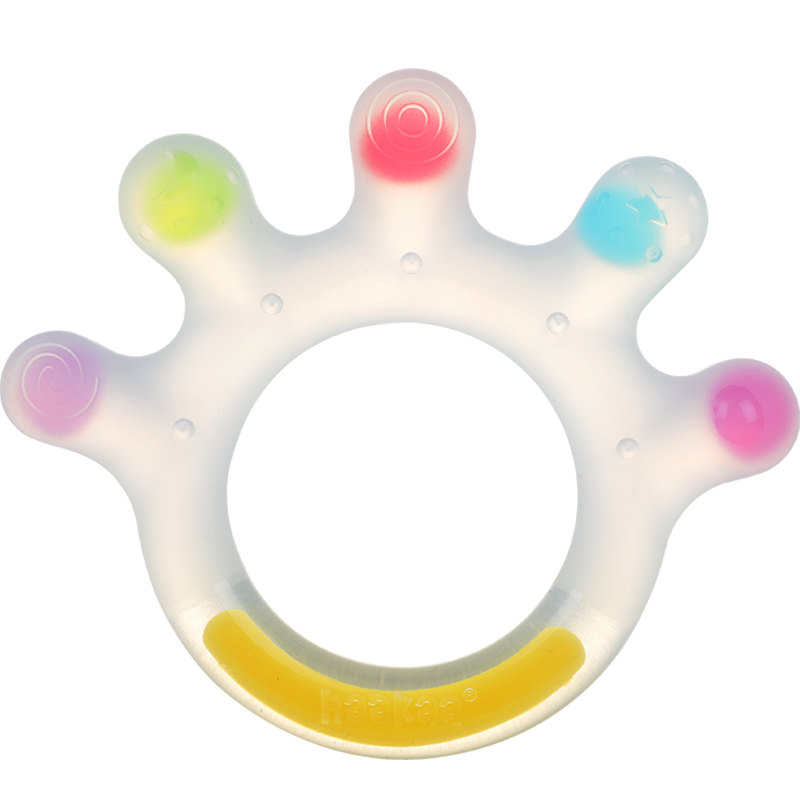 Haakaa Large Palm Teether 0-6 Months Baby Chew Toy Boilable Pacifier Hand Sucking Prevention Soothing Toy