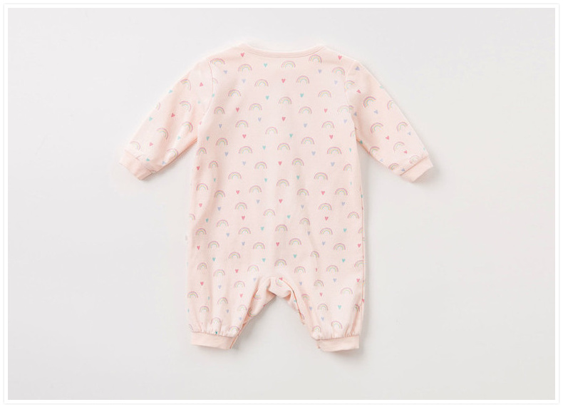 DAVE & BELLA Unisex Baby Romper Spring and Autumn Cotton Newborn Jumpsuit Infant Crawling Suit Baby Onesie 16