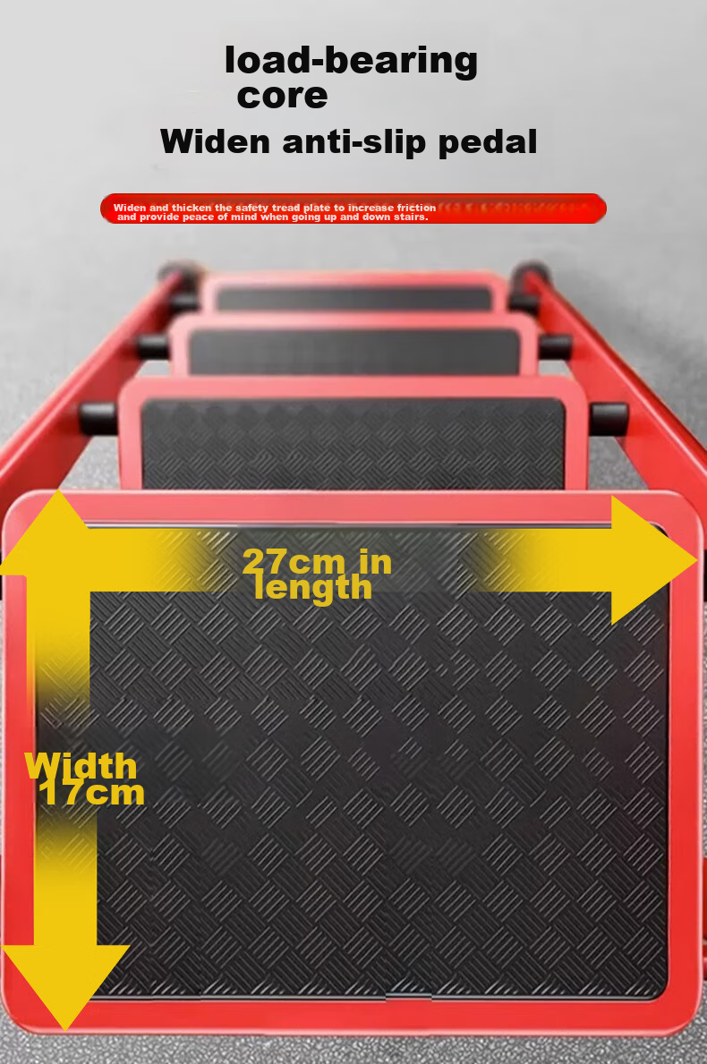 Quanpinwu Ladder, Household A-Frame Ladder, Thickened Iron Ladder, Folding Ladder, Multi-Functional Ladder for Climbing, Indoor Ladder 4