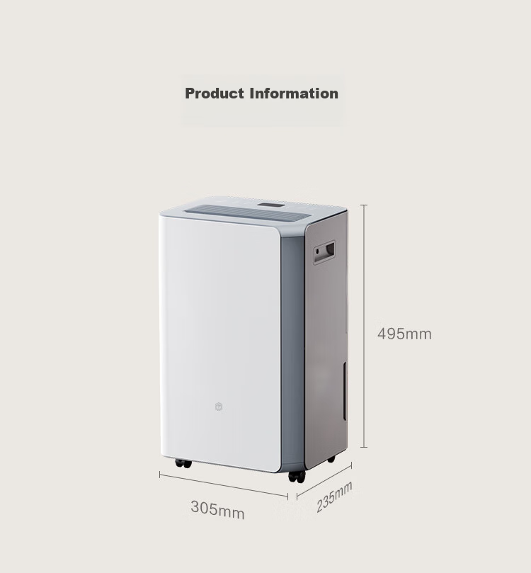 JD Original Dehumidifier for Home Use, 40L/day Dehumidification Capacity, for Basement, Bedroom, Duplex Villa, Commercial And Industrial Use, Moisture Removal, Mold Prevention, Quiet Clothes Dryer 31