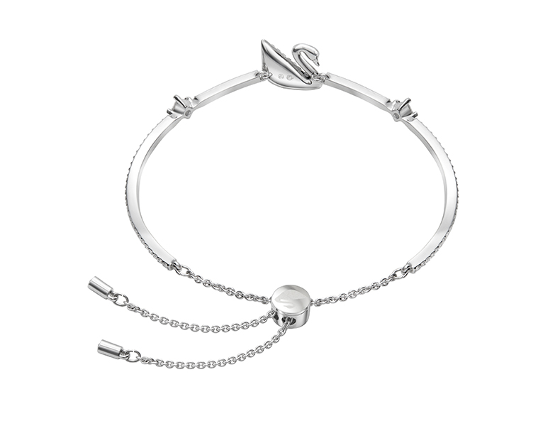 SWAROVSKI SWAN Black and White Gradient Swan Bracelet Women's New Year Birthday Gift 5614119 6