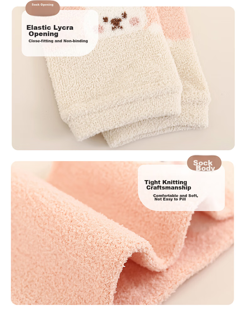 LAXIALIYA Baby Knee Socks, Infant Long Socks, Leg Protectors, Girls' Slouchy Socks, Boys' Crawling Socks, Thick Diaper Changing Socks for Autumn And Winter 8