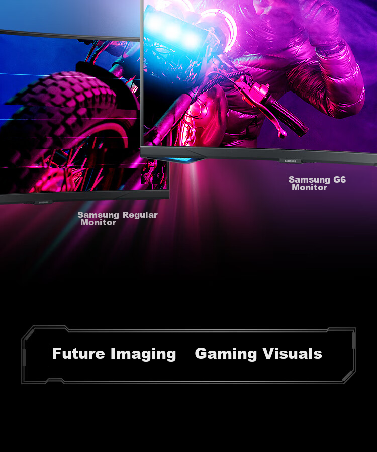SAMSUNG 27-Inch G70F, 4K, 180Hz, Fast IPS, Dual-Mode 360Hz, Ultra-Thin, HDR, Low Blue Light, Xuanlong Knight, Gaming Monitor, LS27FG706ECXXF 6