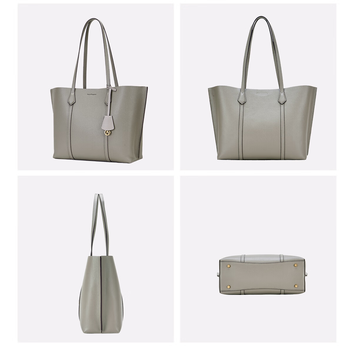 Hush Puppies Women's First Layer Cowhide Handbag Shoulder Bag Commuter Tote Gift for Women's Day Girlfriend Wife 11