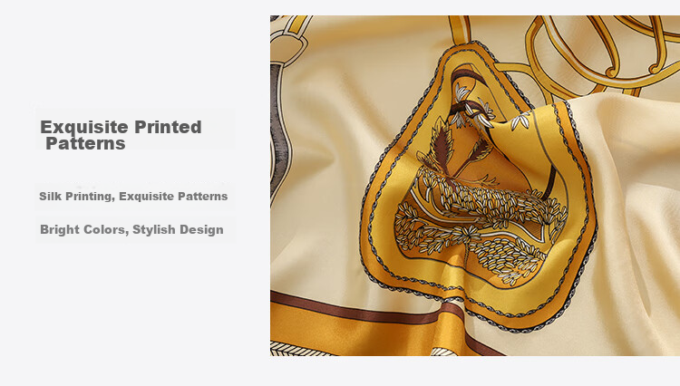 Shanghaigushi Silk Scarf, Mother's Silk Scarf for Women, Handmade Rolled Edge, 100% Mulberry Silk Scarf, Gift Box, Birthday Present, Beige 6