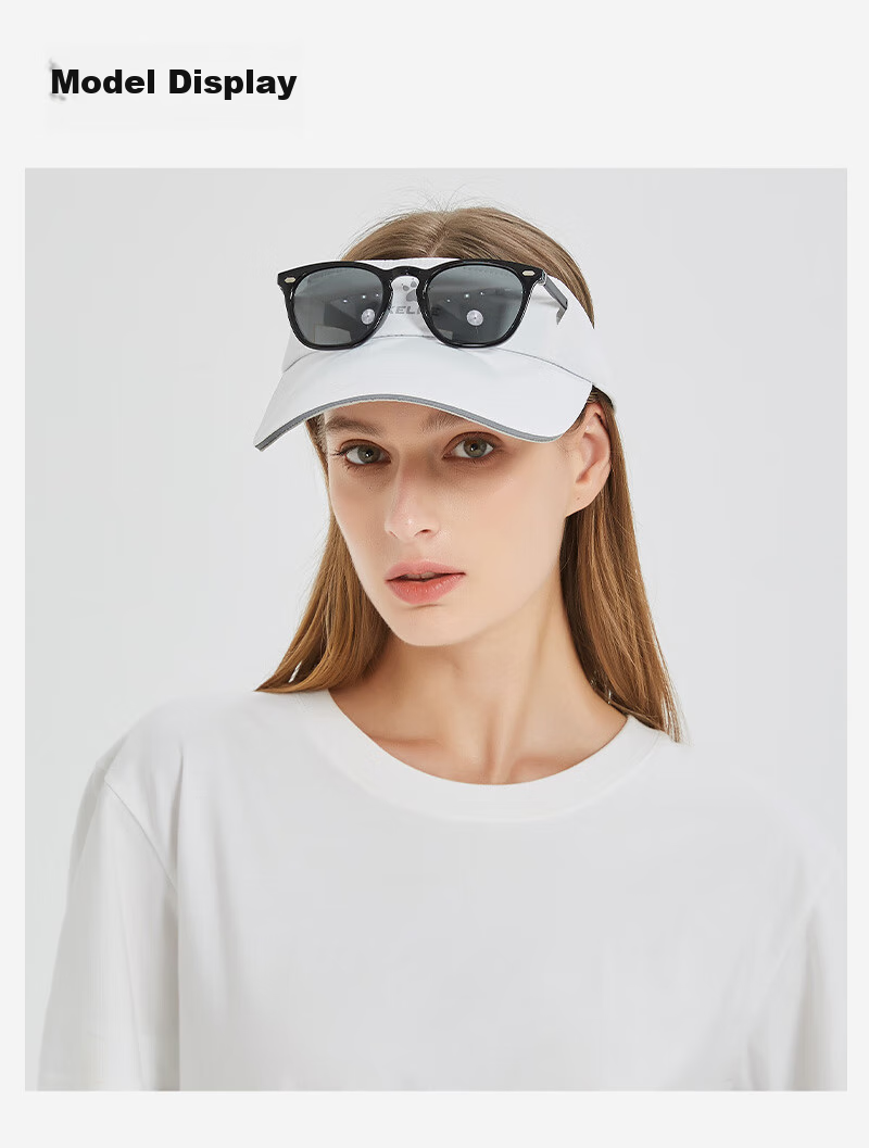KELME Sun Visor Hat for Men And Women, Large Head Circumference, Professional Running Visor Cap, Summer Tennis Sports Marathon Topless 10